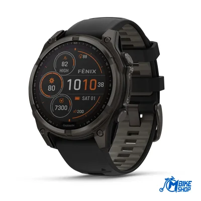 GARMIN Fenix 8 47mm Solar Sapphire Carbon Gray DLC Titanium Black/Pebble Gray